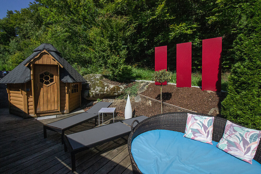 Wald-Wellness-Suite mit eigener Sauna!